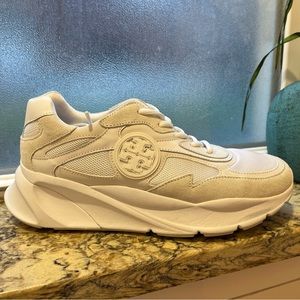 Tory Burch Cream and White Trainers Sneakers